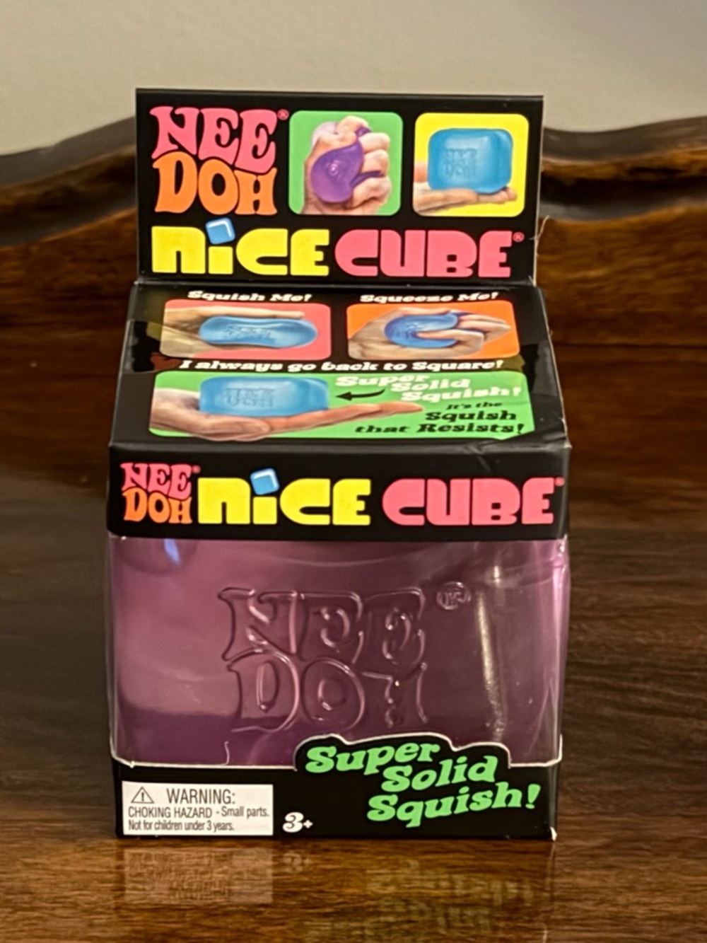 NeeDoh Nice Cube - Purple (2.36 inches) - Schylling Brand- SHIPS ASAP